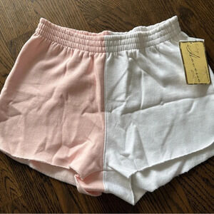 NWT Vintage Havana Pink and White Color block Shorts Size L